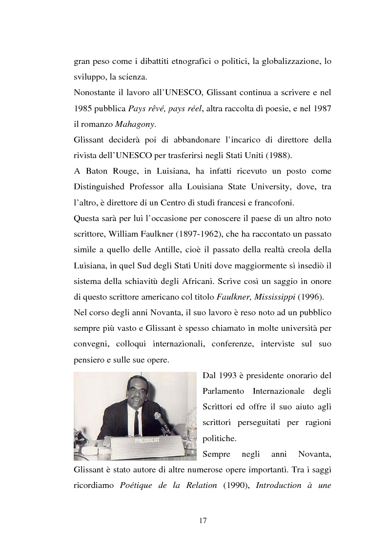 Anteprima della tesi: La ricostruzione della memoria nel romanzo di Edouard Glissant: Le Quatrième Siècle, Pagina 14
