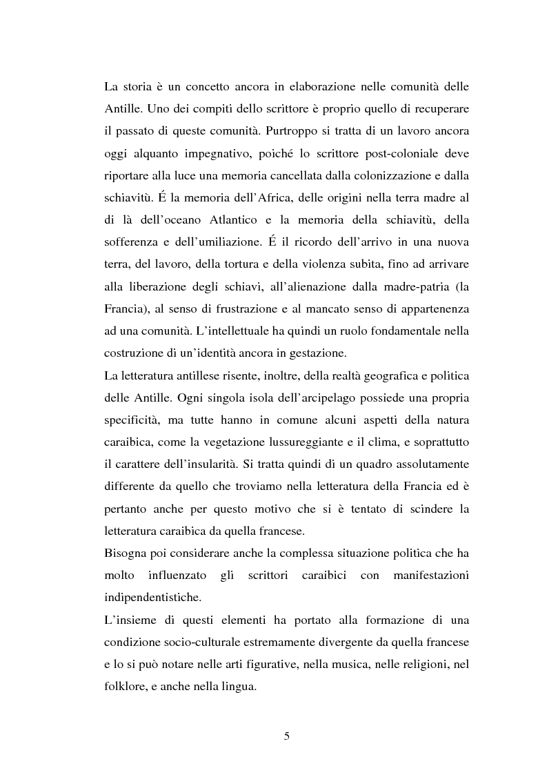 Anteprima della tesi: La ricostruzione della memoria nel romanzo di Edouard Glissant: Le Quatrième Siècle, Pagina 2