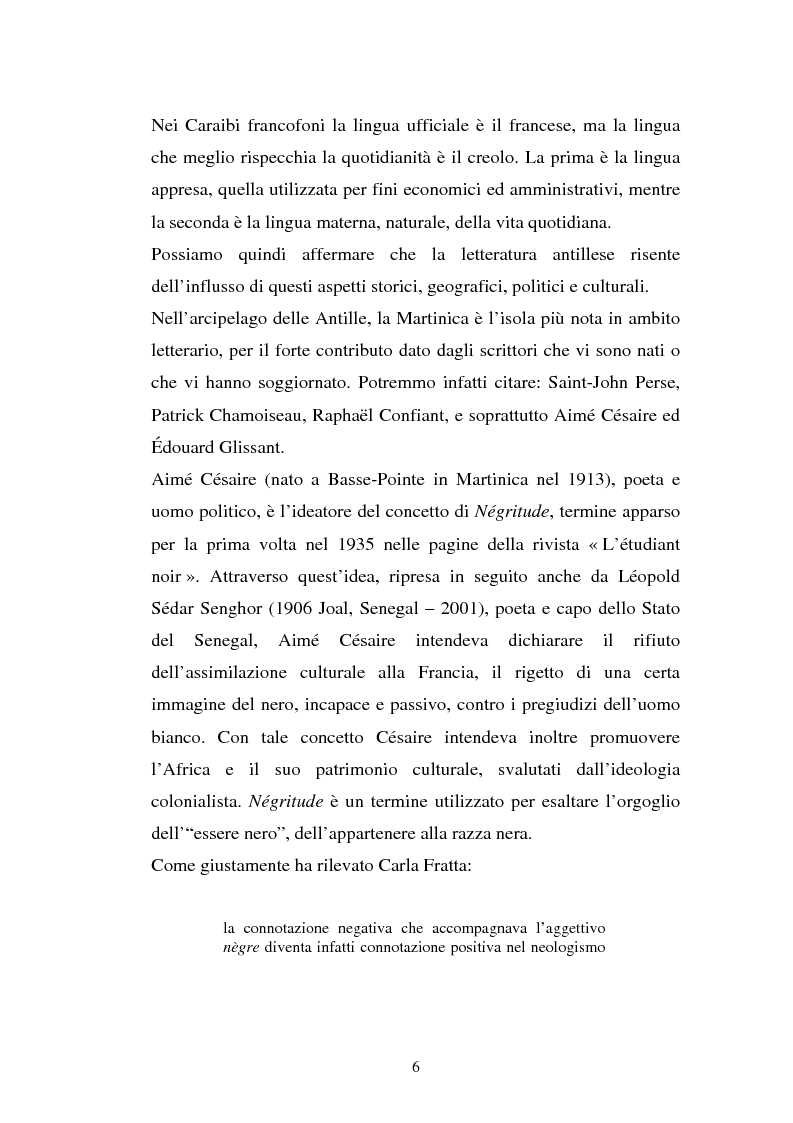 Anteprima della tesi: La ricostruzione della memoria nel romanzo di Edouard Glissant: Le Quatrième Siècle, Pagina 3