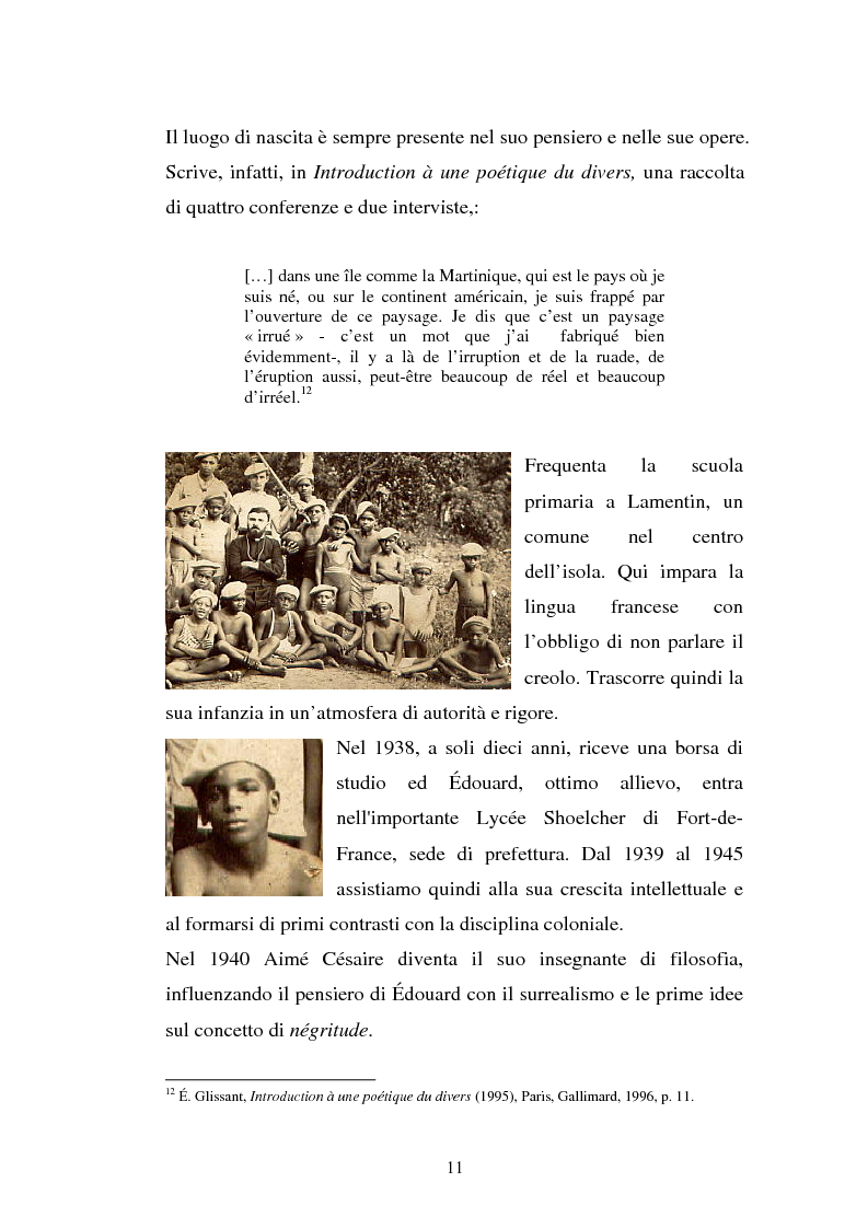 Anteprima della tesi: La ricostruzione della memoria nel romanzo di Edouard Glissant: Le Quatrième Siècle, Pagina 8