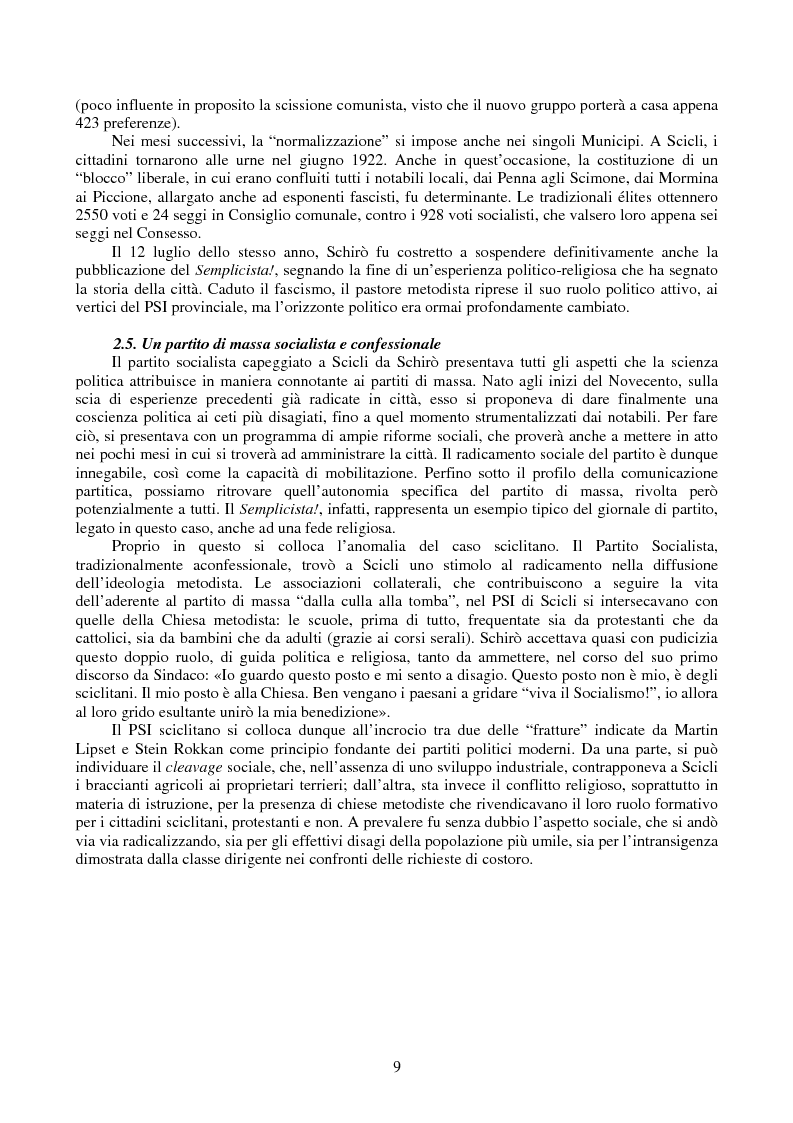 Anteprima della tesi: Tra Prima e Seconda Repubbilca. Il caso Scicli, Pagina 8