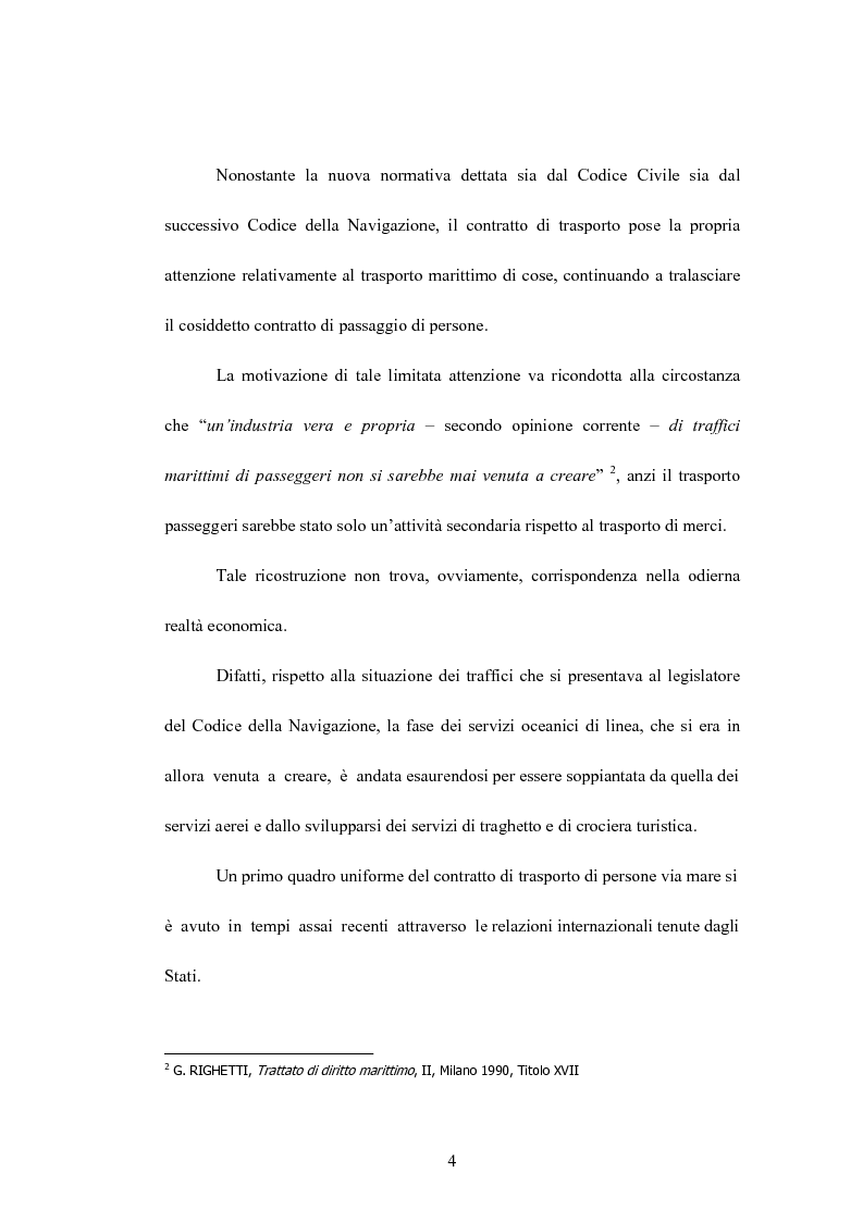 Anteprima della tesi: Terrorismo e trasporto marittimo di persone: profili di responsabilità e assicurativi nella Convenzione di Atene, Pagina 4