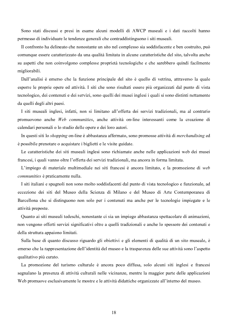 Anteprima della tesi: Gli obiettivi, l'efficacia e l'usabilità dei siti web degli enti culturali. Didattica, ricerca e accesso all'informazione nelle biblioteche universitarie e nei musei, Pagina 14