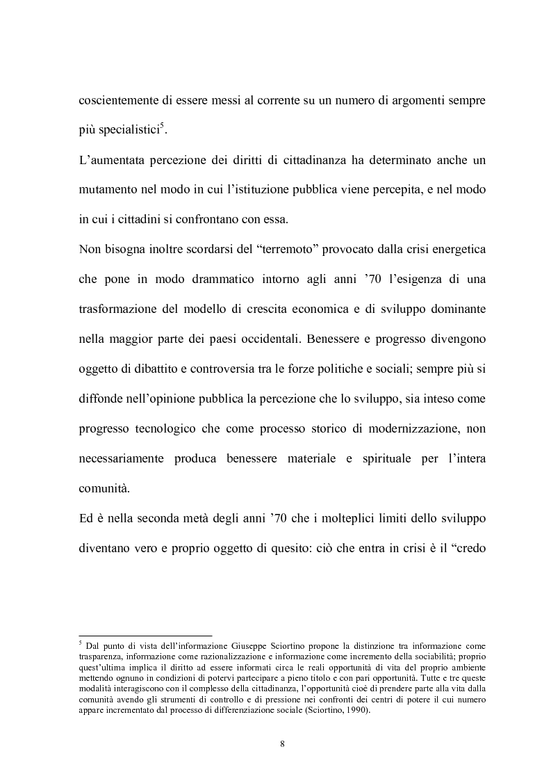 Anteprima della tesi: Promuovere la salute. Il caso del SEDES dell'Umbria, Pagina 8