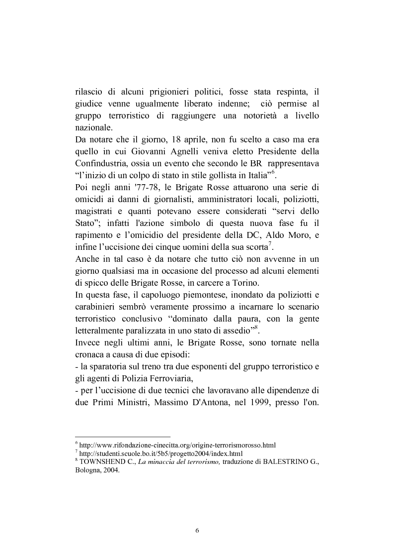 Anteprima della tesi: La nozione di ''terrorismo'' nel diritto penale (art.270 ss), Pagina 6