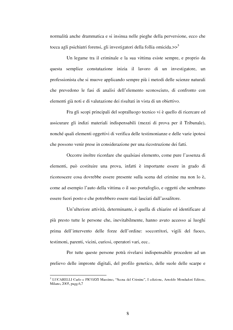 Anteprima della tesi: Il metodo del Criminal Profiling applicato ad un caso italiano: Donato Bilancia, Pagina 6
