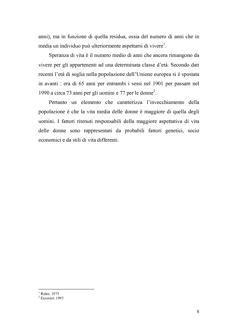 Anteprima della tesi: L'ingresso della Turchia nell'Unione Europea: quali conseguenze sul processo di invecchiamento ?, Pagina 6