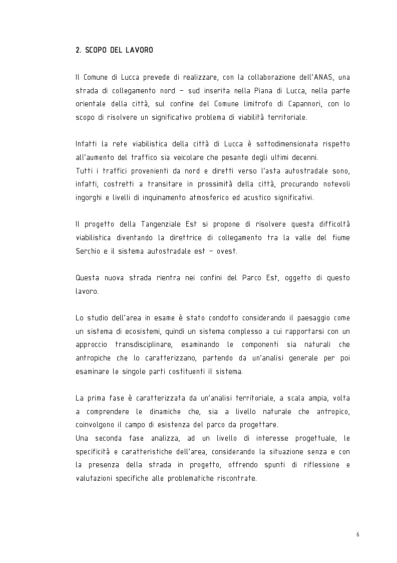 Anteprima della tesi: Il parco Est di Lucca: analisi, valutazioni e proposte, Pagina 4