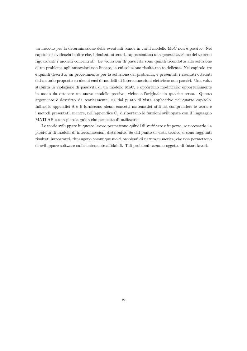 Anteprima della tesi: Verifica e imposizione della passività per modelli di interconnessioni distribuite, Pagina 2