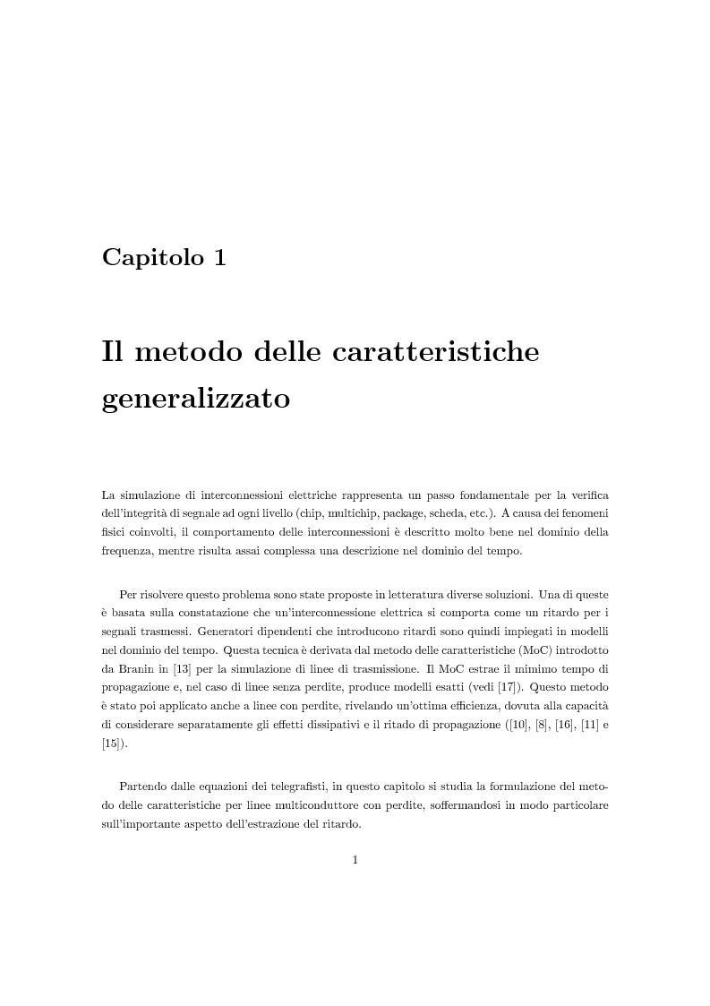 Anteprima della tesi: Verifica e imposizione della passività per modelli di interconnessioni distribuite, Pagina 3