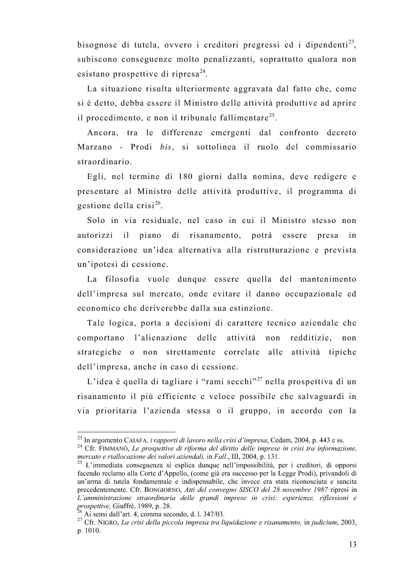 Anteprima della tesi: La risoluzione dell'insolvenza nelle grandissime imprese, Pagina 11