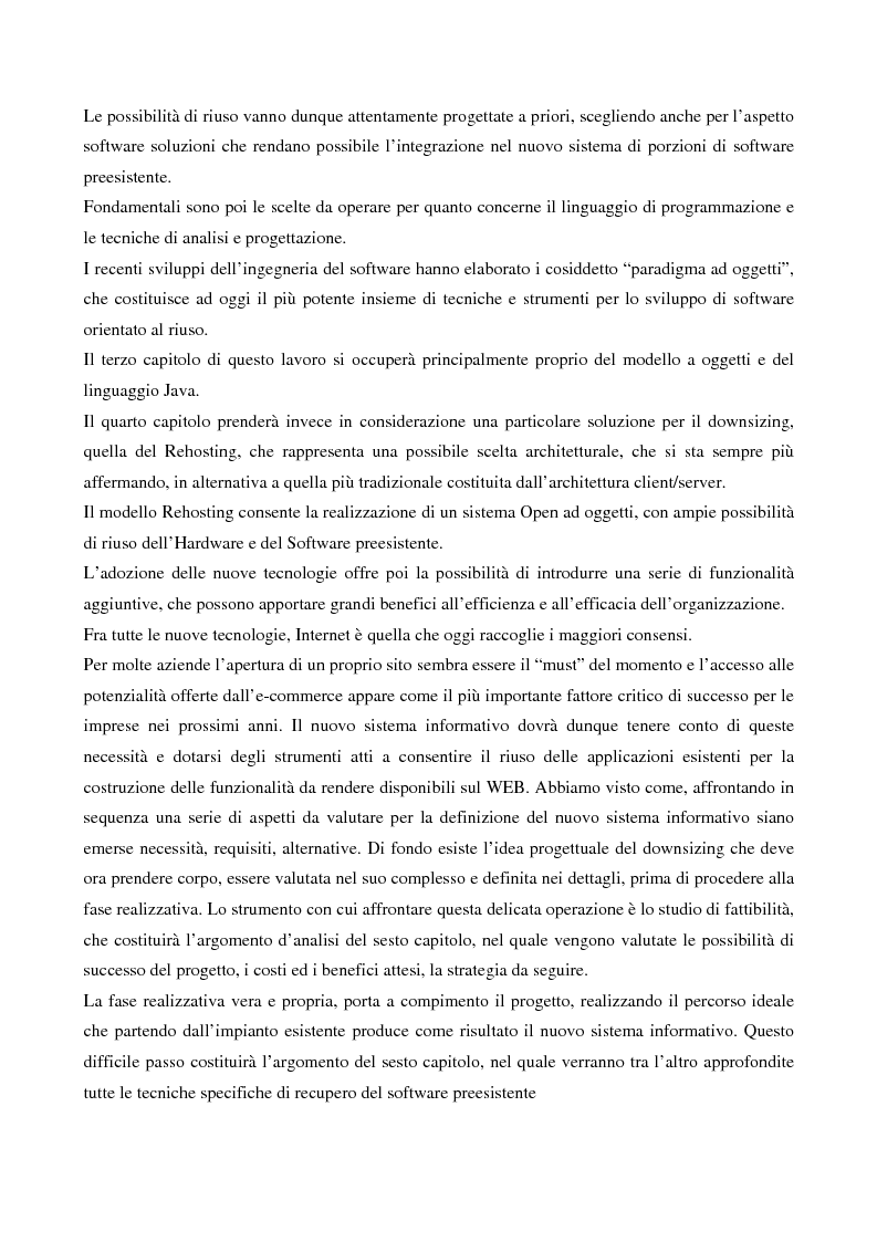 Anteprima della tesi: Valutazioni e tecniche economiche per progetti di downsizing di sistemi informativi aziendali, Pagina 6