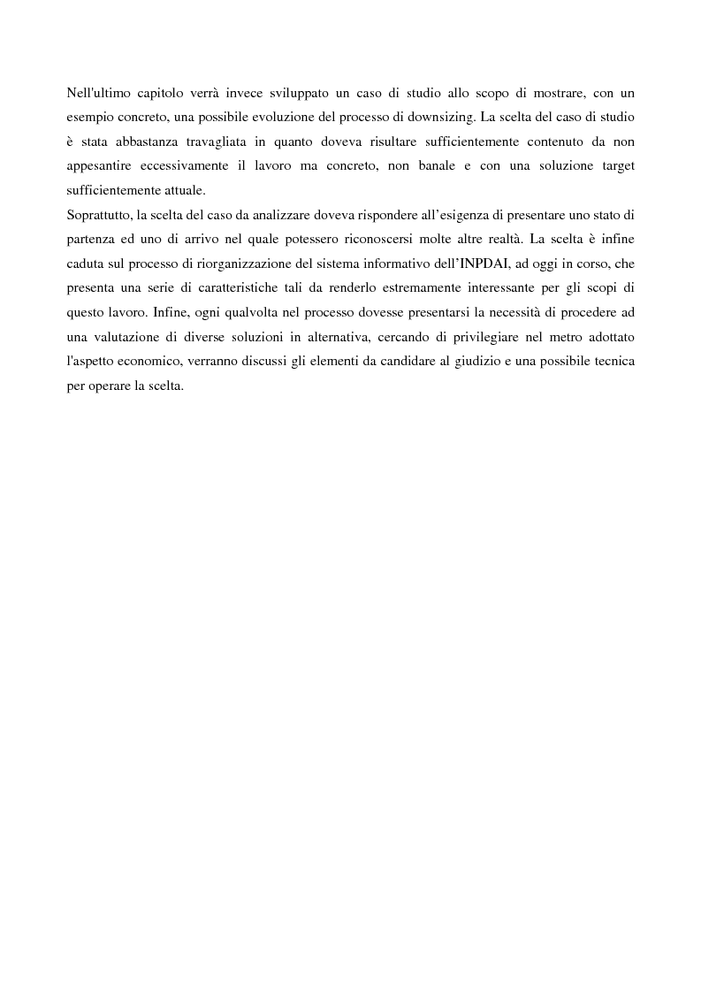 Anteprima della tesi: Valutazioni e tecniche economiche per progetti di downsizing di sistemi informativi aziendali, Pagina 7