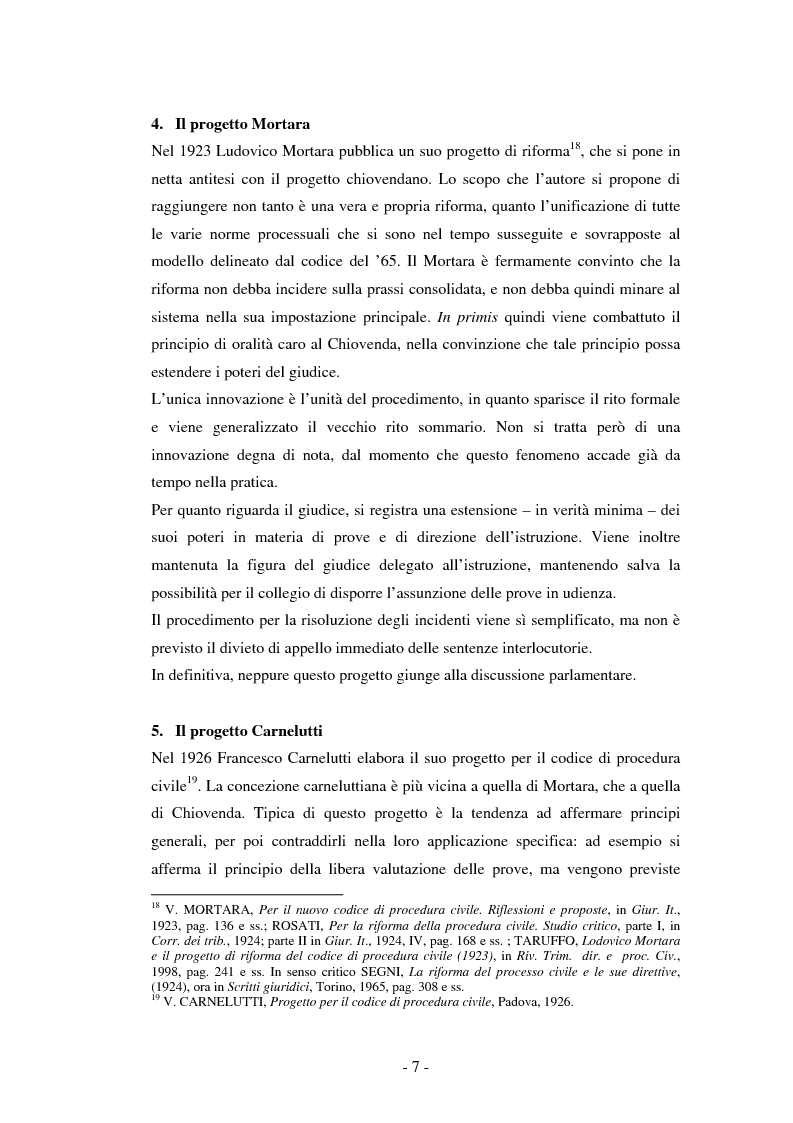 Anteprima della tesi: Le preclusioni nel processo civile, Pagina 10