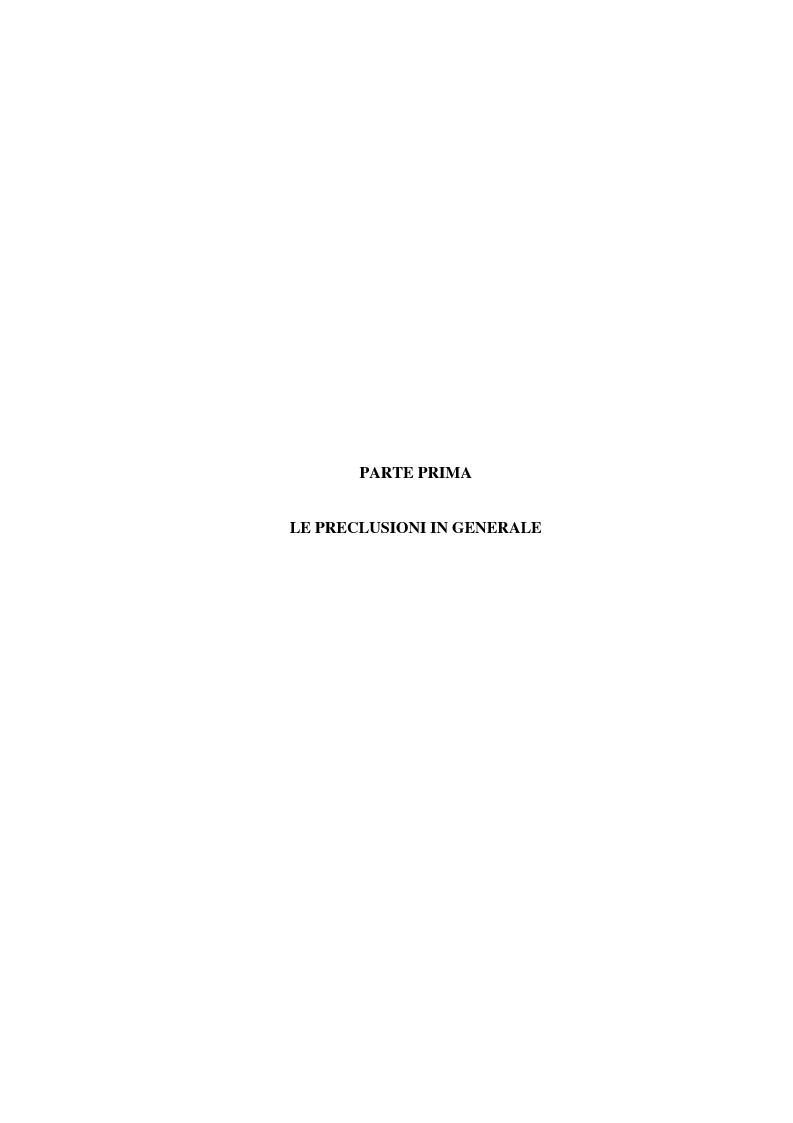 Anteprima della tesi: Le preclusioni nel processo civile, Pagina 4