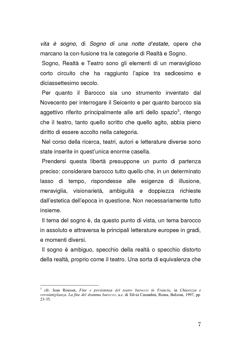 Anteprima della tesi: Il sogno nel teatro barocco, Pagina 3