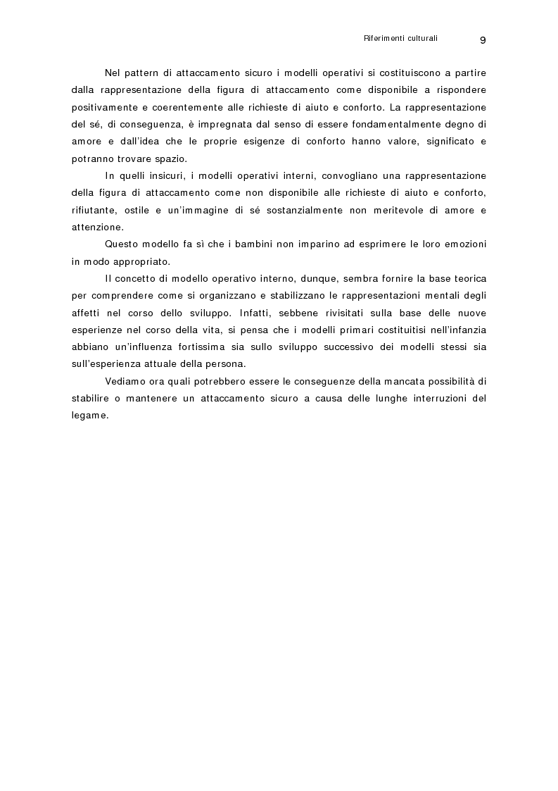 Anteprima della tesi: Vola solo chi osa farlo. Comunità per minori: come rafforzare la capacità di resilienza dei bambini attraverso le fiabe, Pagina 9
