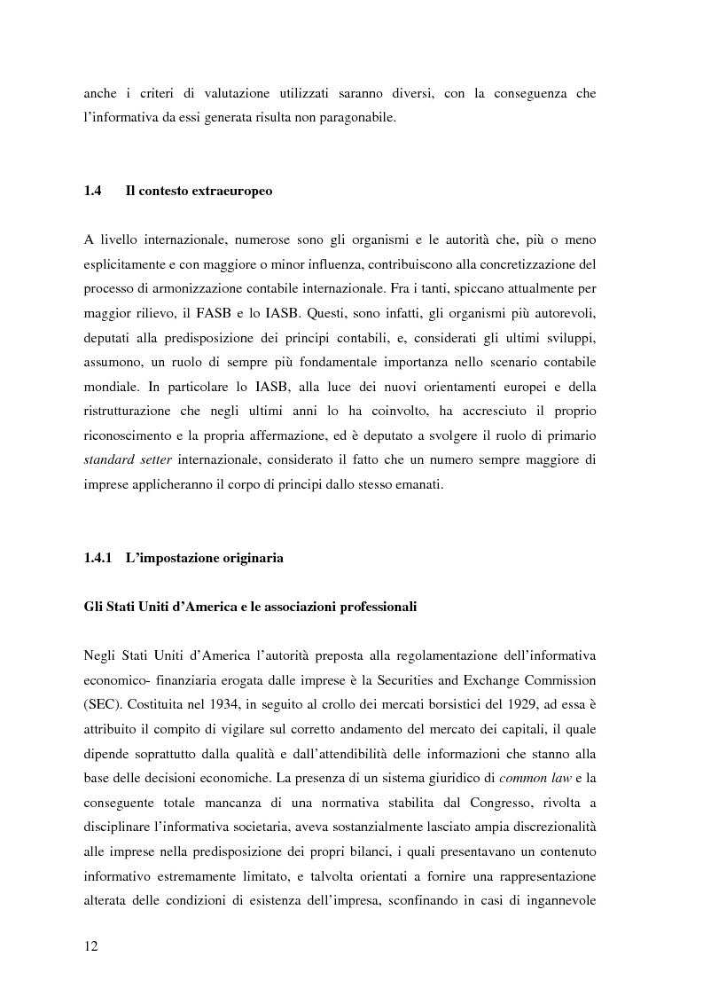 Anteprima della tesi: Il bilancio d'impresa destinato a pubblicazione. L'evoluzione dei modelli a livello dottrinale e di normativa, Pagina 8