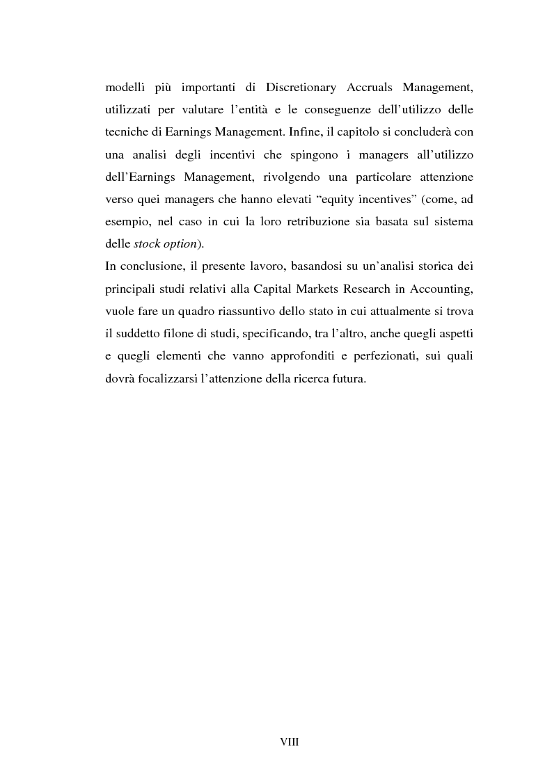 Anteprima della tesi: La Capital markets research negli studi di Accounting Theory, Pagina 5
