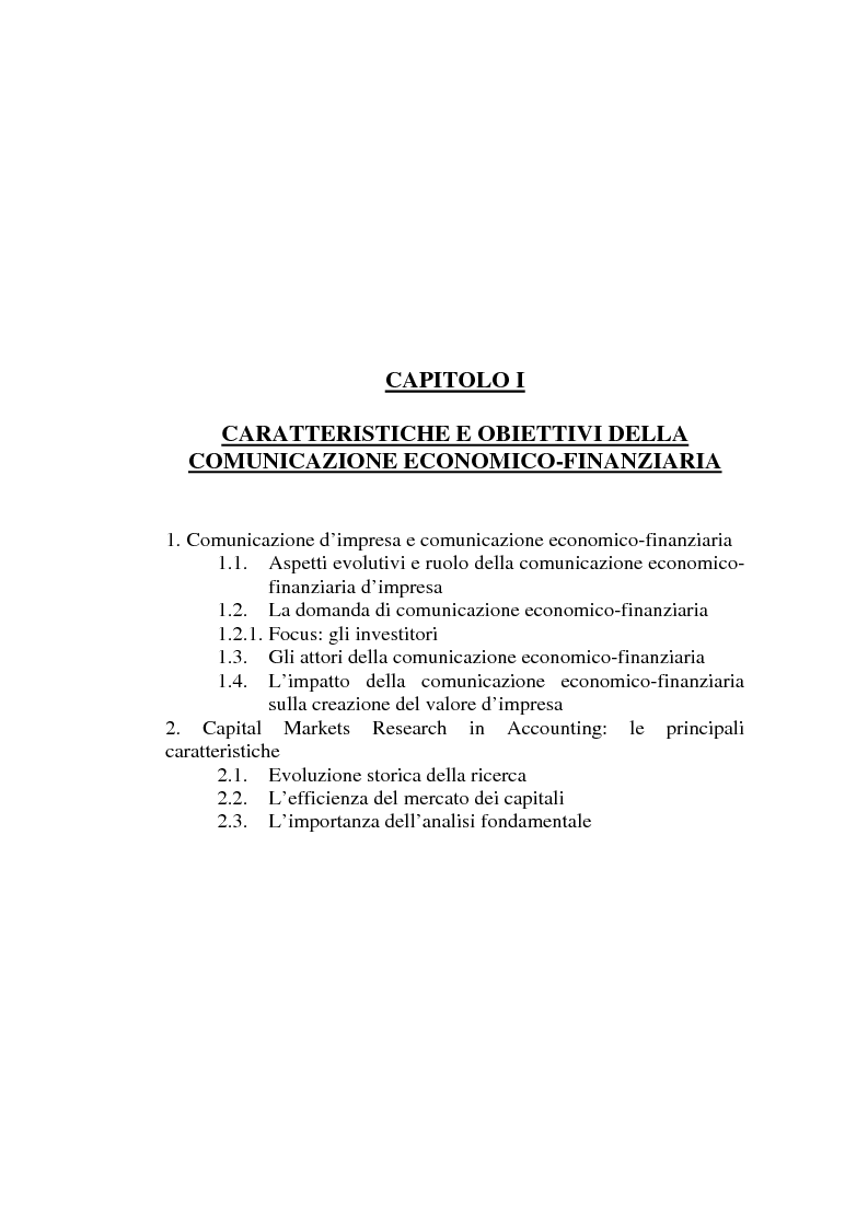 Anteprima della tesi: La Capital markets research negli studi di Accounting Theory, Pagina 6