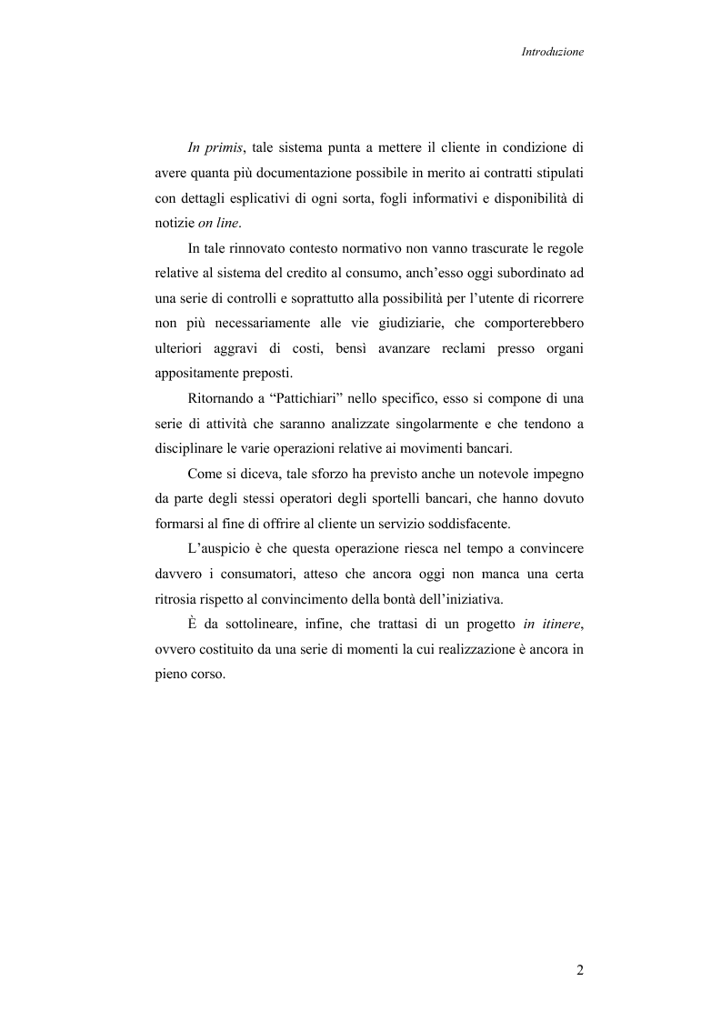 Anteprima della tesi: Aspetti evolutivi della relazione banca cliente, Pagina 2