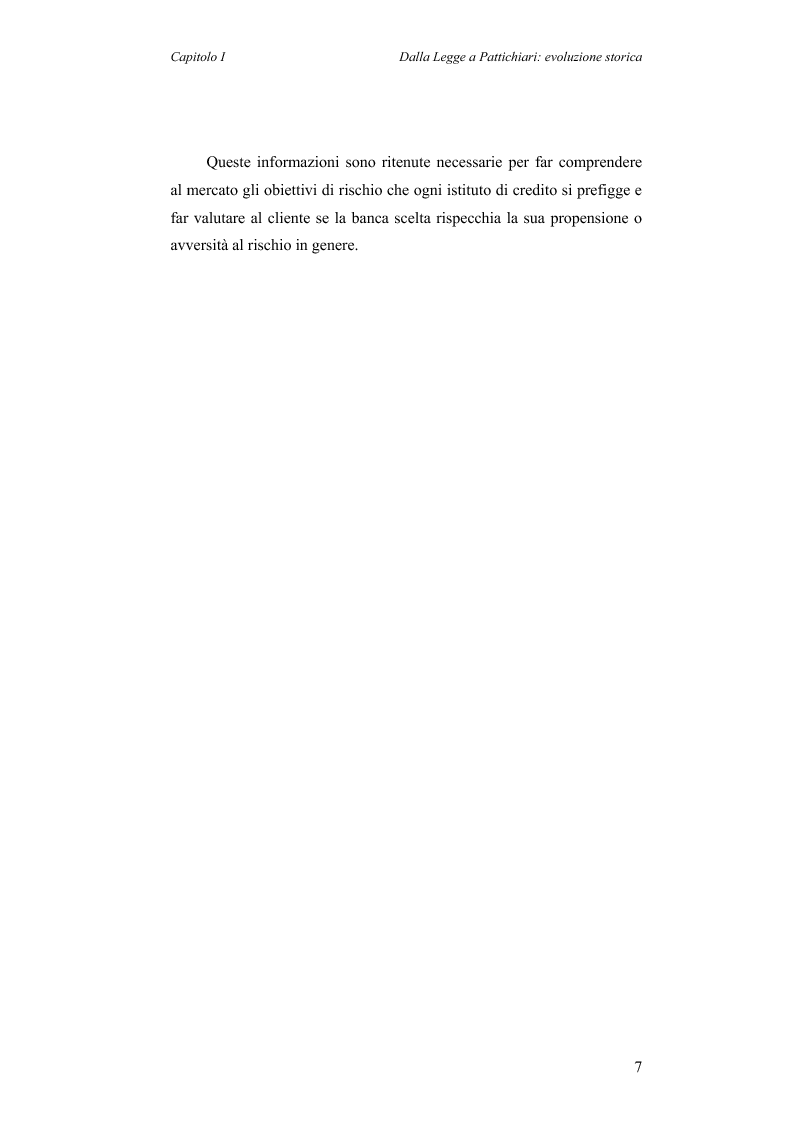 Anteprima della tesi: Aspetti evolutivi della relazione banca cliente, Pagina 7