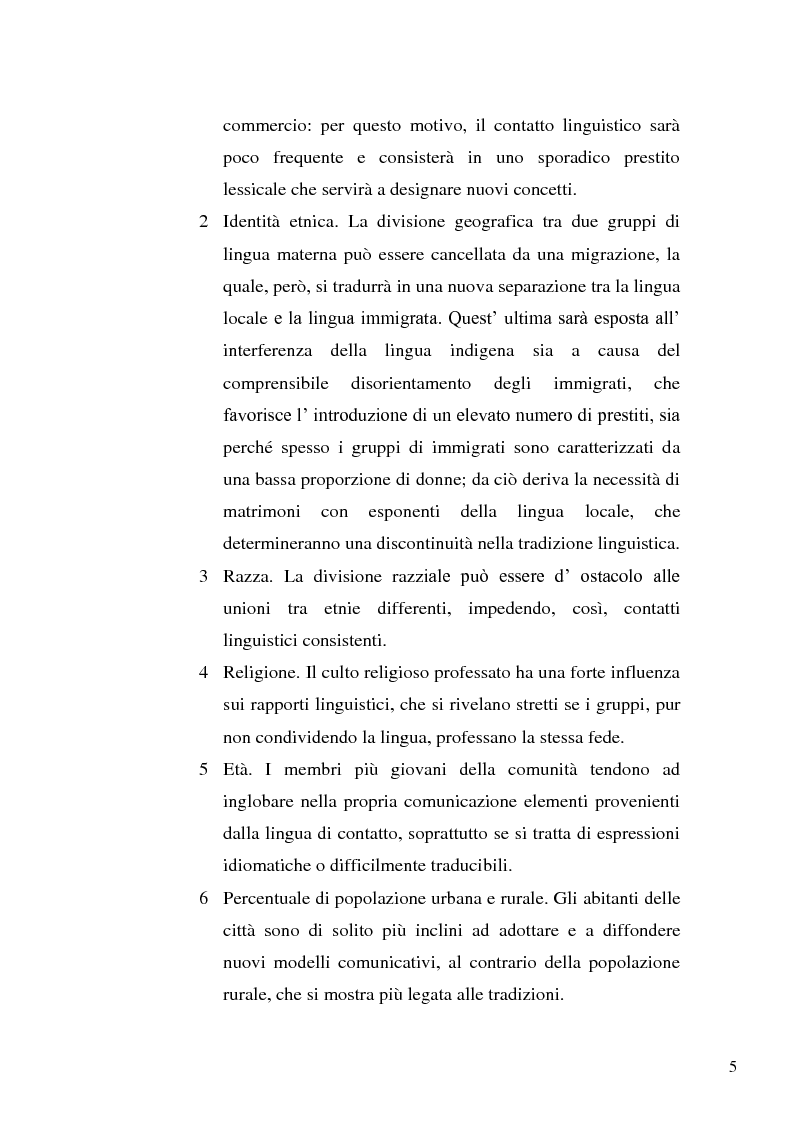 Anteprima della tesi: Il contatto linguistico e forme d'interferenza tra l'inglese e il russo contemporaneo, Pagina 6