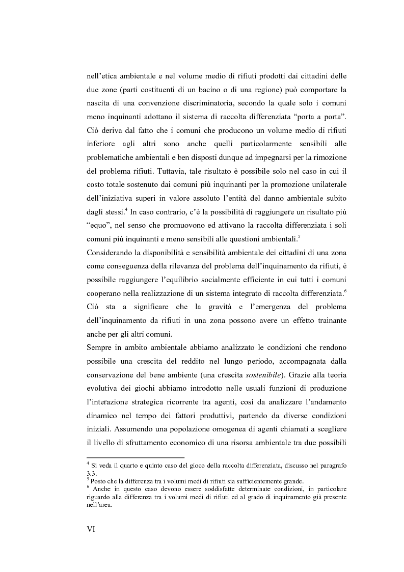 Anteprima della tesi: Teoria evolutiva dei giochi. Applicazioni in ambito ambientale, alle strategie delle imprese ed al comportamento dei contribuenti, Pagina 4
