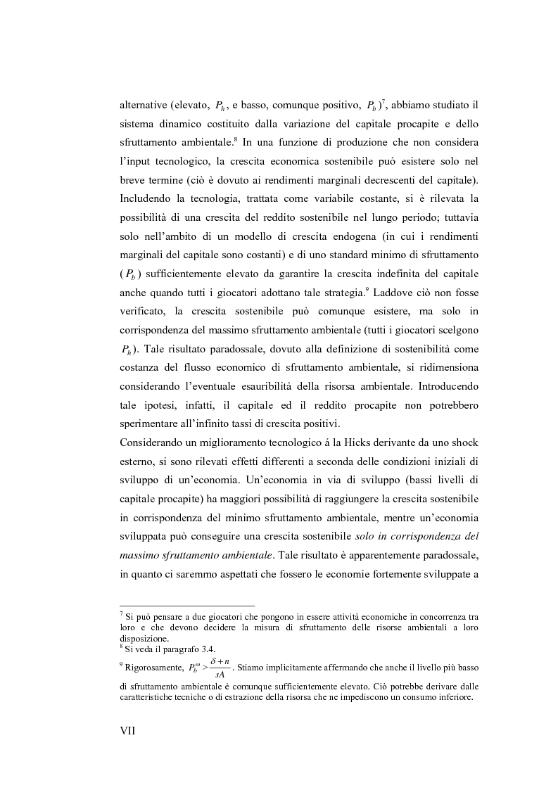 Anteprima della tesi: Teoria evolutiva dei giochi. Applicazioni in ambito ambientale, alle strategie delle imprese ed al comportamento dei contribuenti, Pagina 5