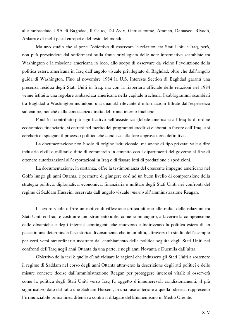 Anteprima della tesi: Stati Uniti e Iraq nei documenti del National Security Archive durante l'amministrazione Reagan (1981-1988), Pagina 10
