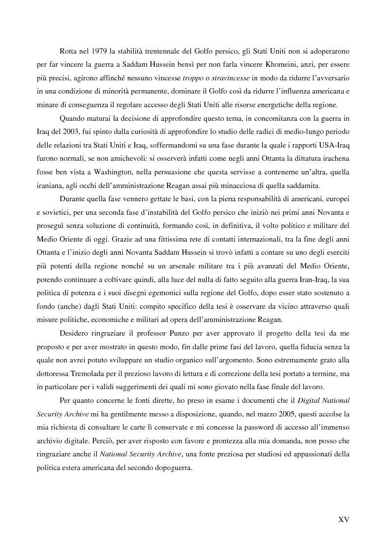Anteprima della tesi: Stati Uniti e Iraq nei documenti del National Security Archive durante l'amministrazione Reagan (1981-1988), Pagina 11