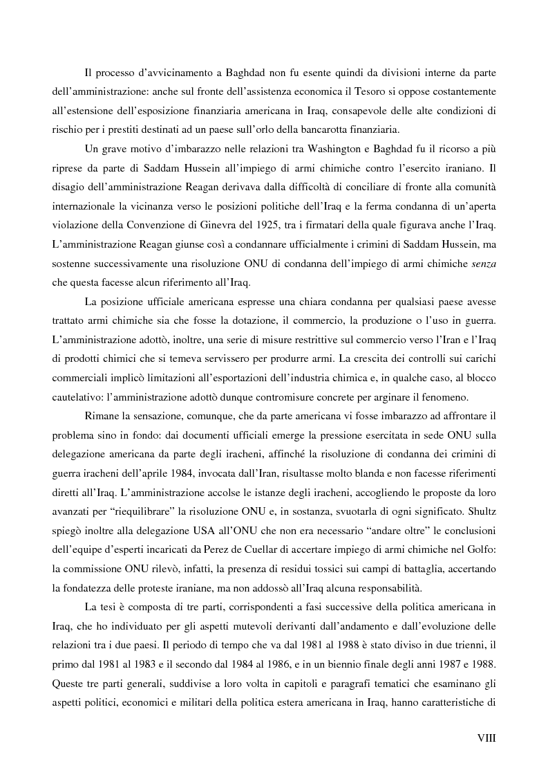 Anteprima della tesi: Stati Uniti e Iraq nei documenti del National Security Archive durante l'amministrazione Reagan (1981-1988), Pagina 4