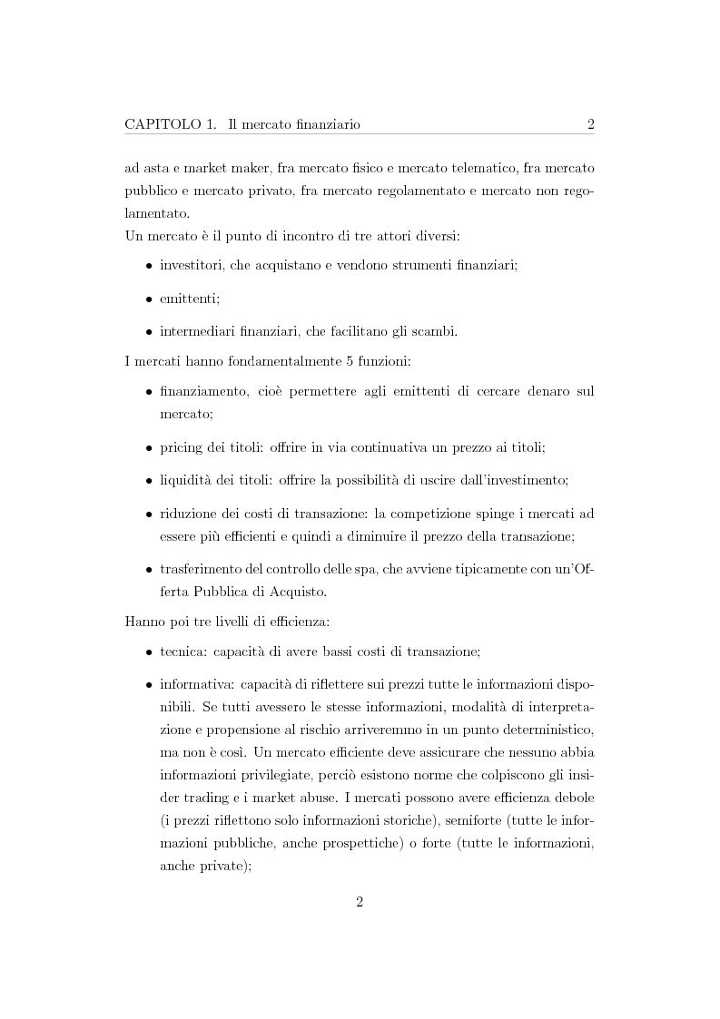Anteprima della tesi: Teoria del portafoglio finanziario: analisi media-varianza sotto l’ipotesi che la matrice delle covarianze non sia a rango pieno, Pagina 3