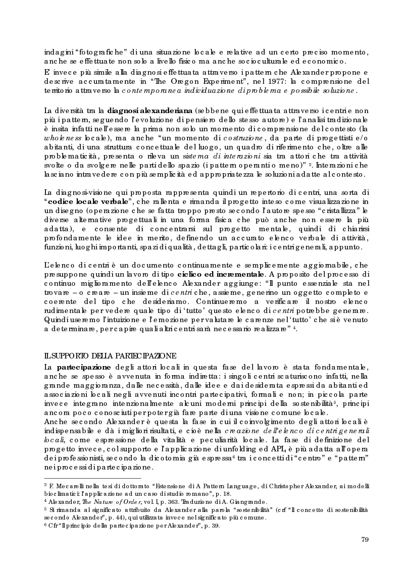 Anteprima della tesi: Riqualificazione sostenibile e partecipata delle periferie: nuove proposte processuali e progettuali nelle teorie di C. Alexander ed applicazione al caso studio Quartaccio, Roma, Pagina 14