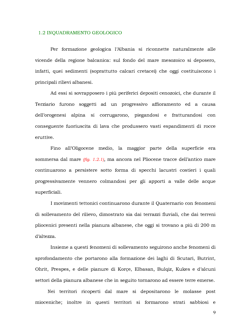 Anteprima della tesi: Il delta del fiume Vjose: espressione fisico-umana in rapida evoluzione (Albania meridionale), Pagina 5