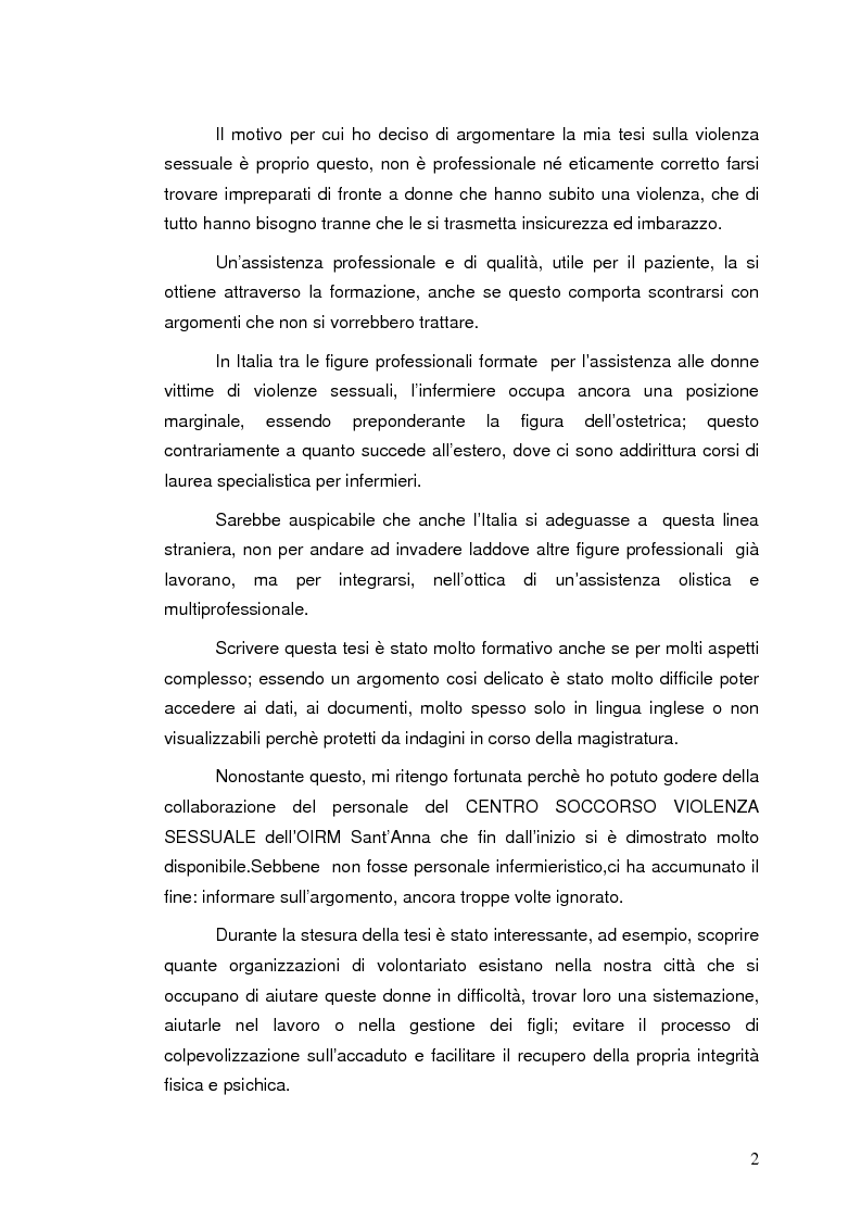 Anteprima della tesi: Assistenza infermieristica alle vittime di abusi, Pagina 2