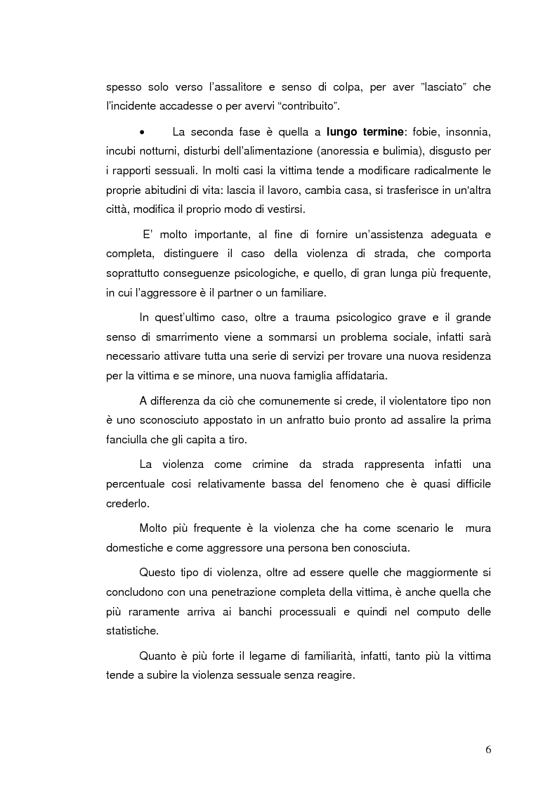 Anteprima della tesi: Assistenza infermieristica alle vittime di abusi, Pagina 6