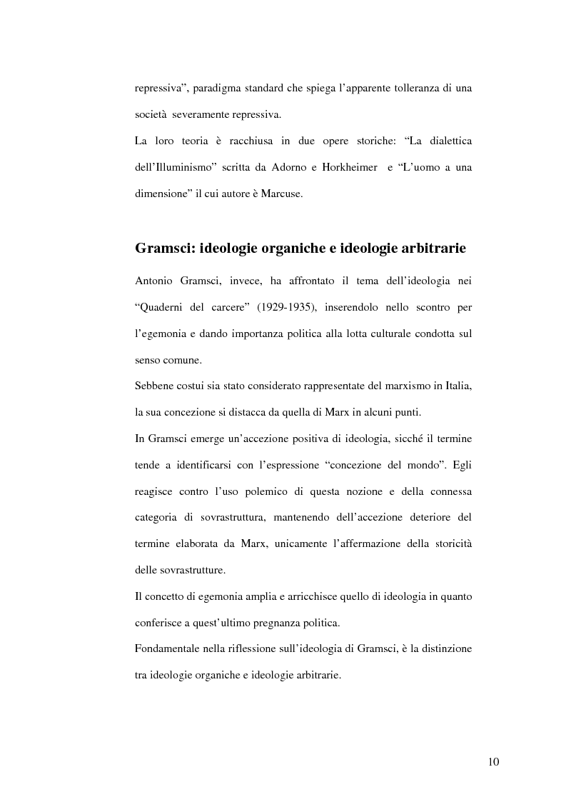 Anteprima della tesi: Direttrici interpretative dell'ideologia, Pagina 12