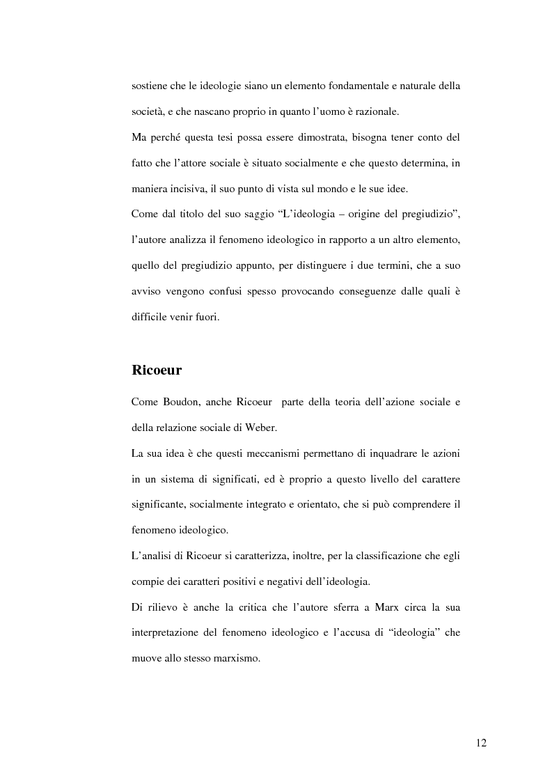 Anteprima della tesi: Direttrici interpretative dell'ideologia, Pagina 14