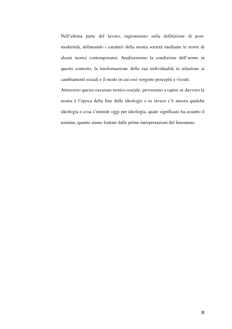 Anteprima della tesi: Direttrici interpretative dell'ideologia, Pagina 2