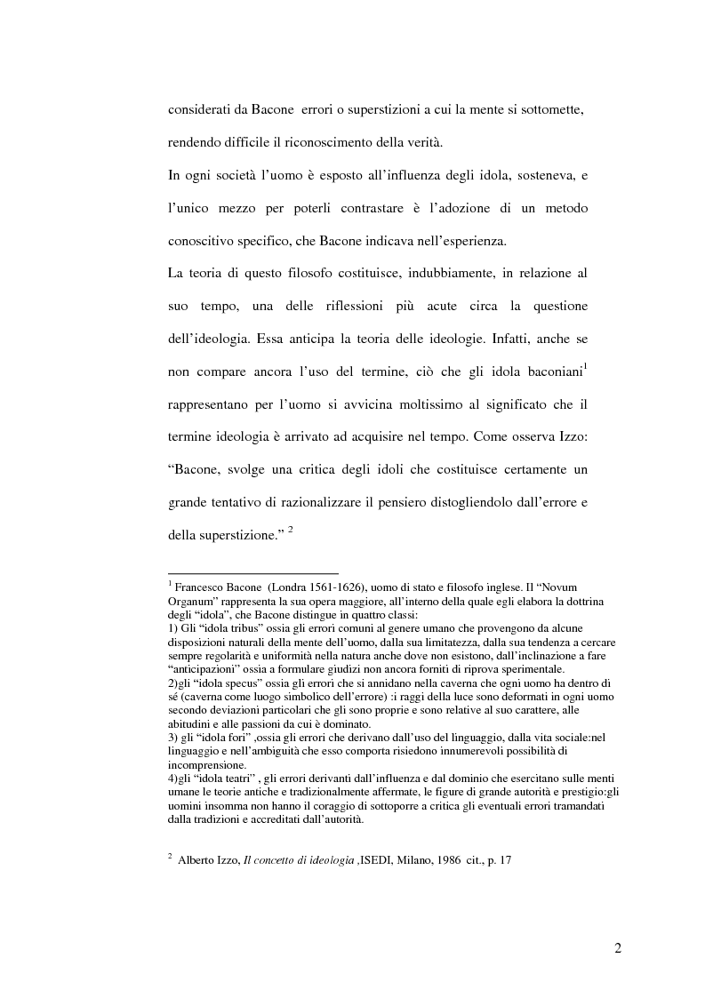 Anteprima della tesi: Direttrici interpretative dell'ideologia, Pagina 4