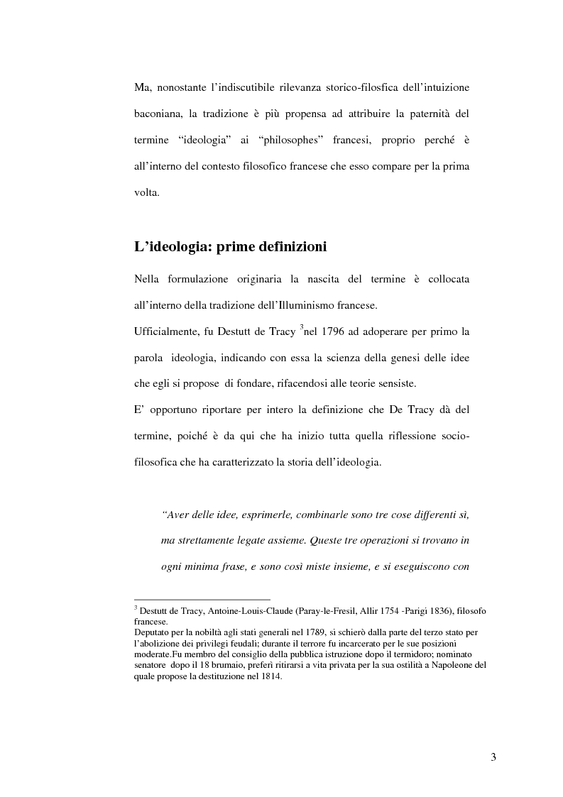 Anteprima della tesi: Direttrici interpretative dell'ideologia, Pagina 5