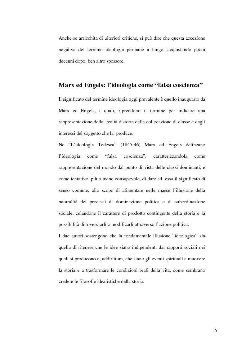Anteprima della tesi: Direttrici interpretative dell'ideologia, Pagina 8