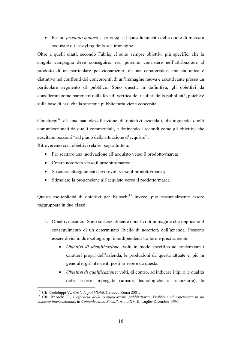 Anteprima della tesi: L'efficacia delle comunicazioni pubblicitarie: lo stato della ricerca, Pagina 9