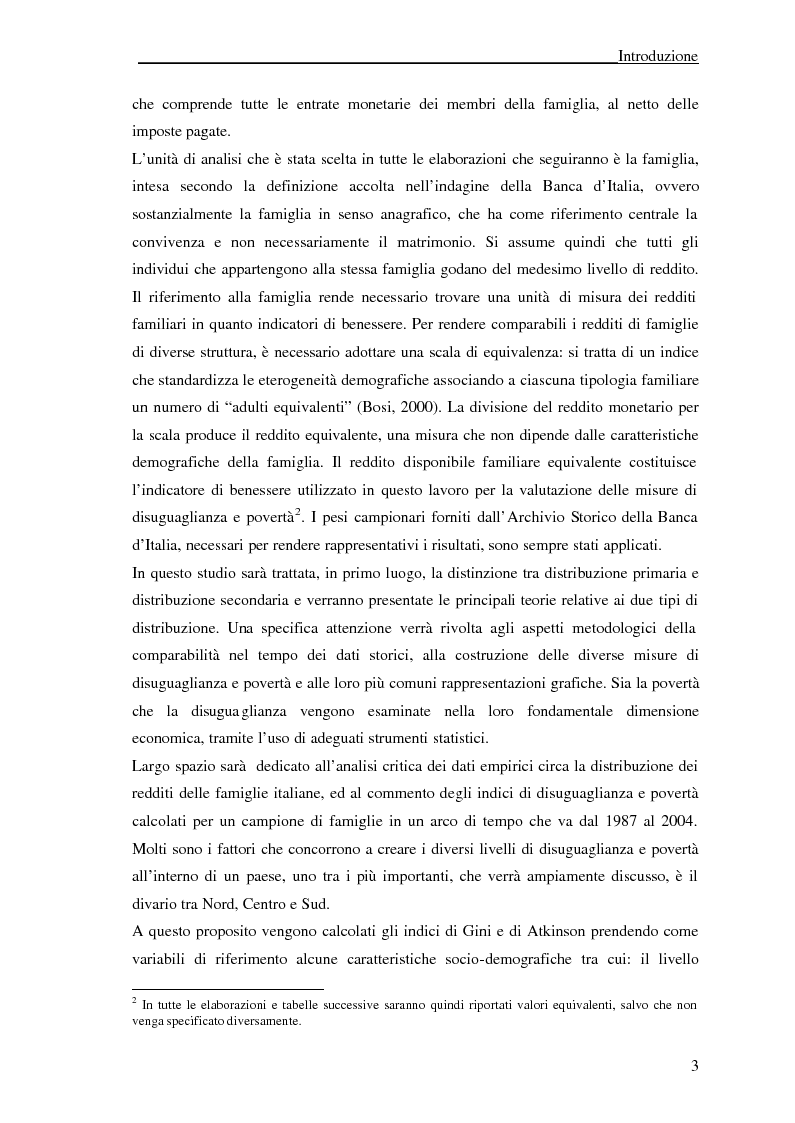 Anteprima della tesi: Misure di disuguaglianza e povertà: un'analisi empirica per il caso italiano, Pagina 3
