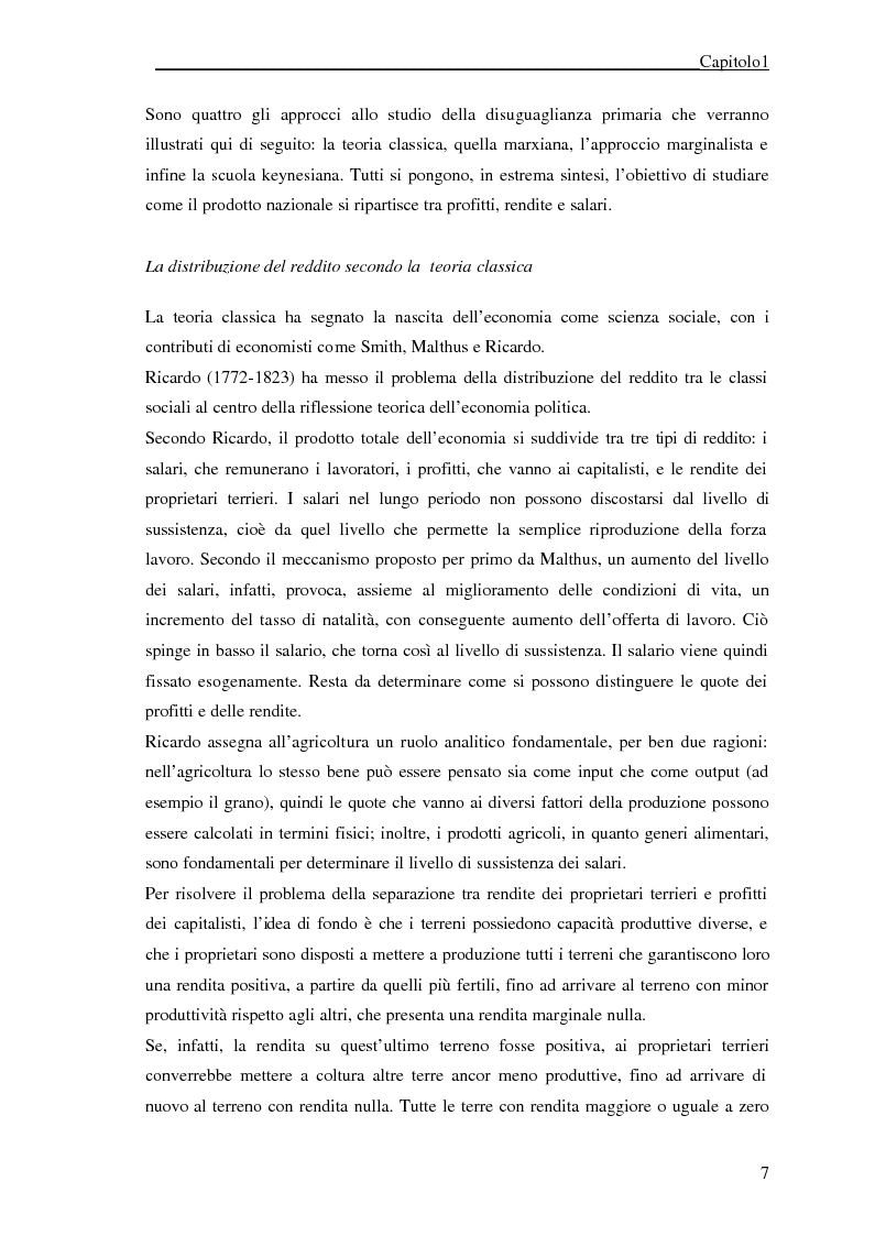 Anteprima della tesi: Misure di disuguaglianza e povertà: un'analisi empirica per il caso italiano, Pagina 7