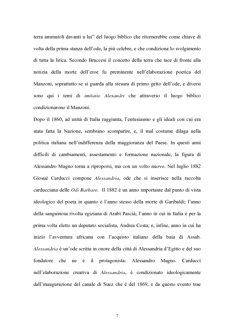 Anteprima della tesi: Alessandro Magno: Immagini multiple di un eroe, Pagina 7