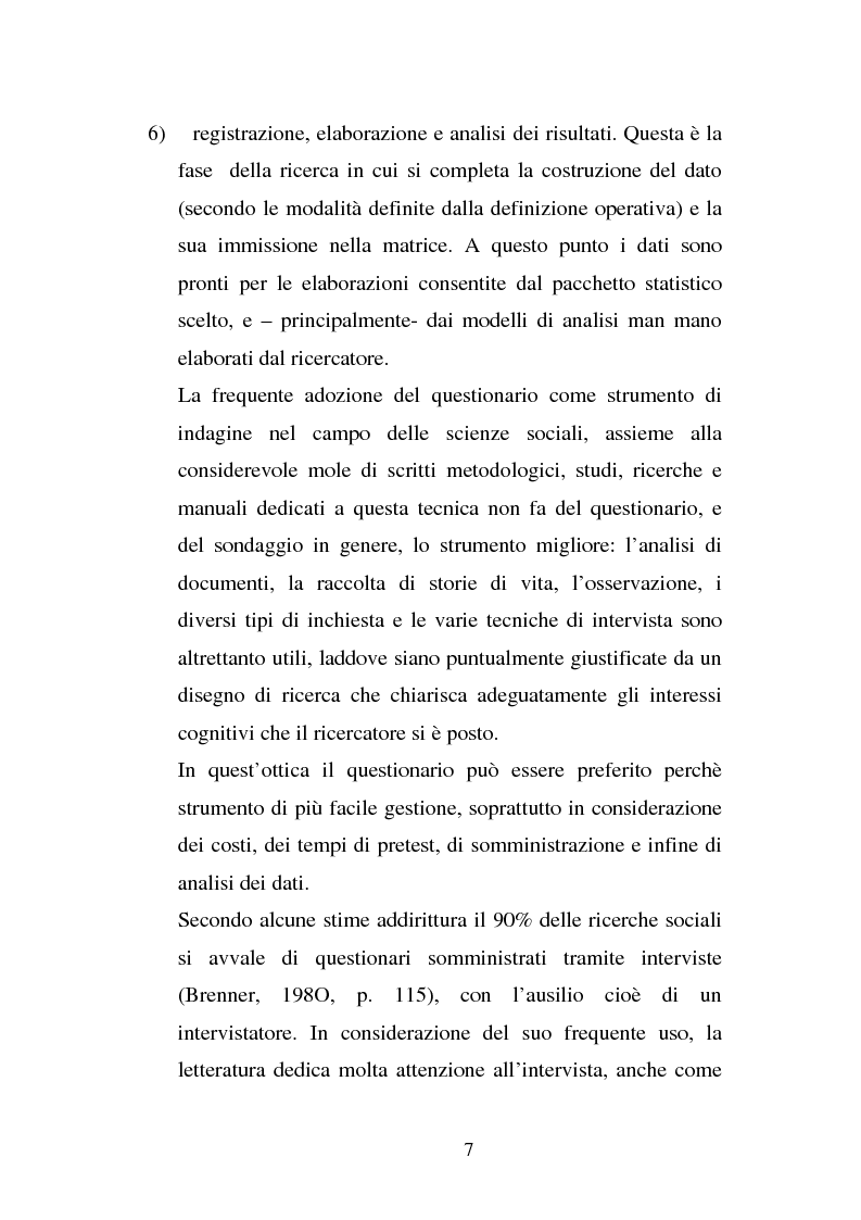 Anteprima della tesi: L'intervistatore telefonico e gli errori nelle domande, Pagina 3