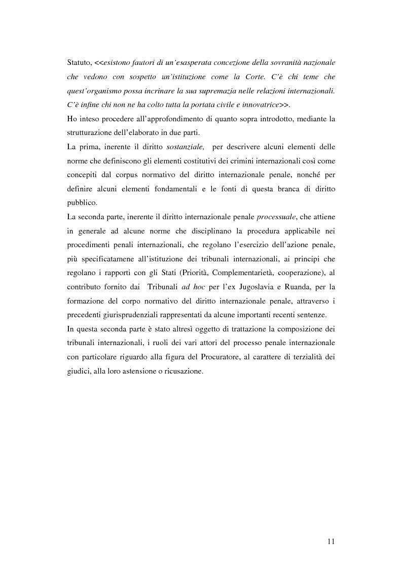 Anteprima della tesi: La giurisdizione internazionale ''dai tribunali ad hoc alla corte penale internazionale'', Pagina 3