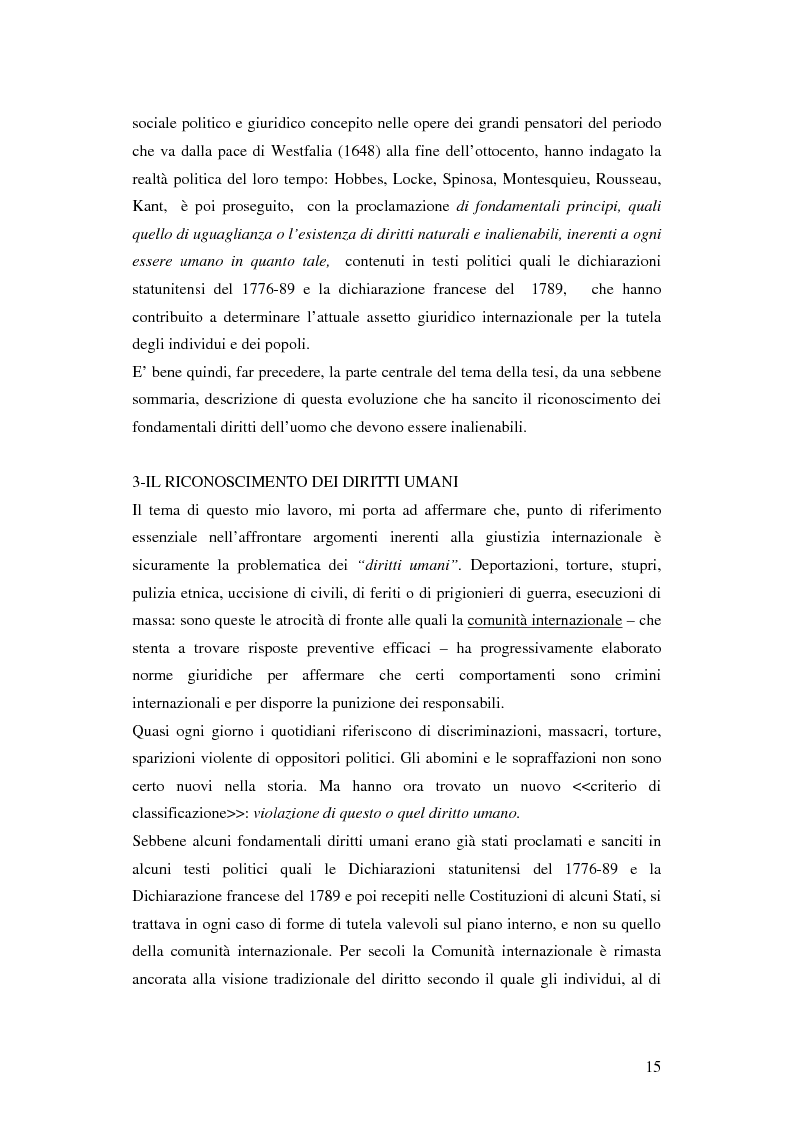 Anteprima della tesi: La giurisdizione internazionale ''dai tribunali ad hoc alla corte penale internazionale'', Pagina 7